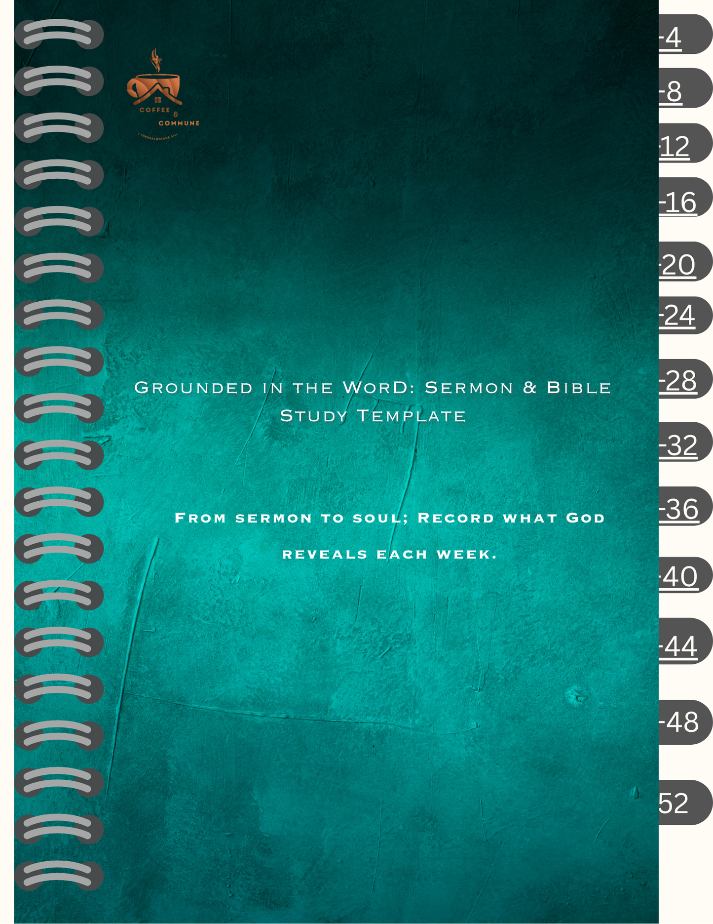 Grounded in the Word: A Sermon & Bible Study Template